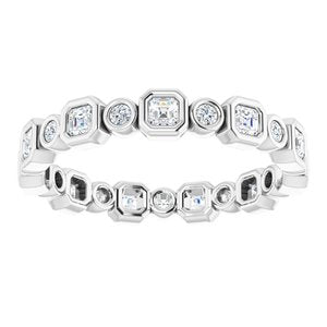 Bracelet d'éternité en diamant 14K blanc 5/8 CTW