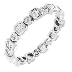 Bracelet d'éternité en diamant 14K blanc 5/8 CTW