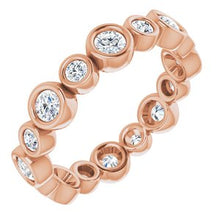Charger l&#39;image dans la galerie, 14K Rose 1 1/5 CTW Diamond Eternity Band
