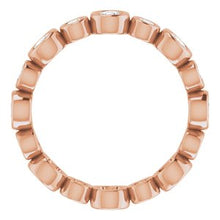 Charger l&#39;image dans la galerie, 14K Rose 1 1/5 CTW Diamond Eternity Band
