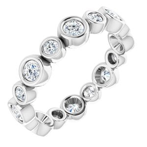 Bracelet éternité diamant 14K blanc 1 1/5 CTW