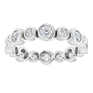 Bracelet éternité diamant 14K blanc 1 1/5 CTW