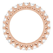 Charger l&#39;image dans la galerie, 14K Rose 1 1/3 CTW Diamond Eternity Band Taille 5
