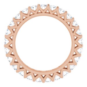 14K Rose 1 1/3 CTW Diamond Eternity Band Taille 5