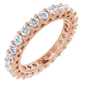 14K Rose 1 1/3 CTW Diamond Eternity Band Taille 5