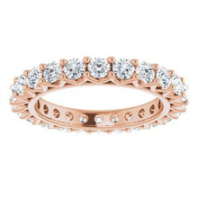 Charger l&#39;image dans la galerie, 14K Rose 1 1/2 CTW Diamond Eternity Band Taille 6
