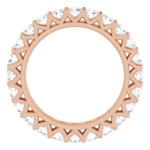 14K Rose 1 1/2 CTW Diamond Eternity Band Taille 6