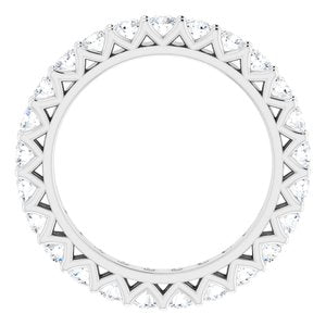 Platinum 1 5/8 CTW Diamond Eternity Band