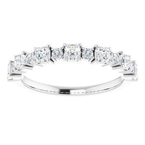 Bague anniversaire platine 3/4 CTW diamant