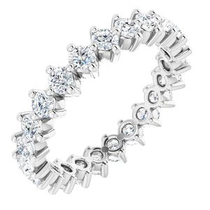 Bracelet éternité diamant 14K blanc 1 1/5 CTW