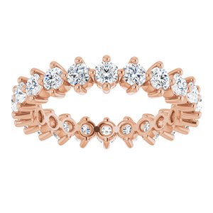 14K Rose 1 1/3 CTW Diamond Eternity Band