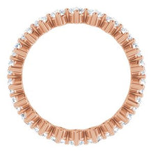 Charger l&#39;image dans la galerie, 14K Rose 1 1/3 CTW Diamond Eternity Band
