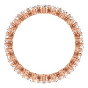 14K Rose 1 1/3 CTW Diamond Eternity Band