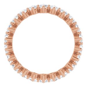 14K Rose 1 3/4 CTW Diamond Eternity Band