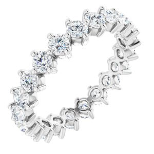 Bracelet d'éternité diamant platine 2 CTW