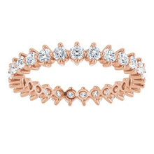 Load image into Gallery viewer, 14K Rose 1 1/4 CTW Diamond Eternity Band
