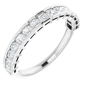 Bague anniversaire platine 3/4 CTW diamant