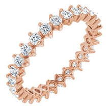 Load image into Gallery viewer, 14K Rose 1 1/4 CTW Diamond Eternity Band
