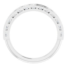 Charger l&#39;image dans la galerie, Bande d&#39;anniversaire en diamant 14K blanc 9/10 CTW
