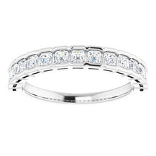Charger l&#39;image dans la galerie, Bague anniversaire platine 3/4 CTW diamant
