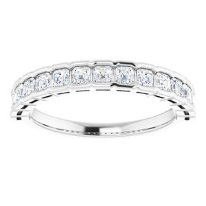 Bague anniversaire platine 3/4 CTW diamant