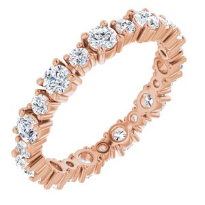 Bracelet d'éternité diamant 14K rose 9/10 CTW