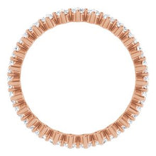 Load image into Gallery viewer, 14K Rose 1 1/4 CTW Diamond Eternity Band
