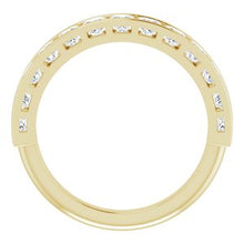 Load image into Gallery viewer, 14K Yellow 1 1/5 CTW Diamond Anniversary Band
