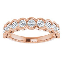 Charger l&#39;image dans la galerie, 14K Rose 1 1/8 CTW Diamond Anniversary Band
