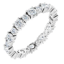 Charger l&#39;image dans la galerie, Bracelet éternité diamant 14K blanc 1 1/5 CTW
