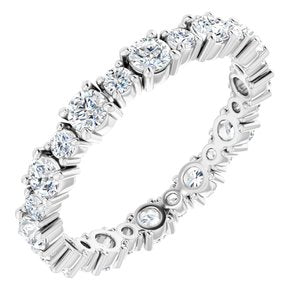 Bracelet éternité diamant 14K blanc 1 1/5 CTW