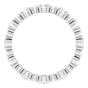 Bracelet éternité diamant 14K blanc 1 1/5 CTW