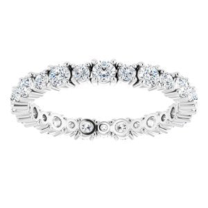 Platinum 1 CTW Diamond Eternity Band