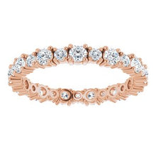 Load image into Gallery viewer, 14K Rose 1 CTW Diamond Eternity Band
