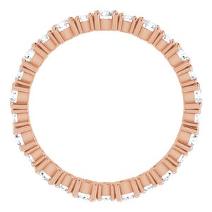 14K Rose 1 CTW Diamond Eternity Band
