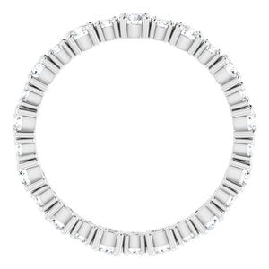 Platinum 1 CTW Diamond Eternity Band