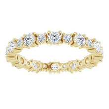 Charger l&#39;image dans la galerie, Bracelet d&#39;éternité diamant 14 carats jaune 9/10 CTW
