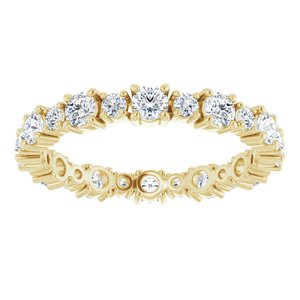 Bracelet d'éternité diamant 14 carats jaune 9/10 CTW