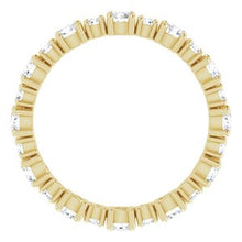 Charger l&#39;image dans la galerie, Bracelet d&#39;éternité diamant 14 carats jaune 9/10 CTW
