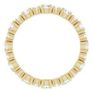 Bracelet d'éternité diamant 14 carats jaune 9/10 CTW