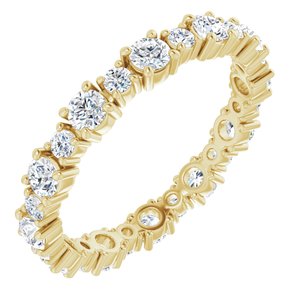 Bracelet d'éternité diamant 14 carats jaune 9/10 CTW