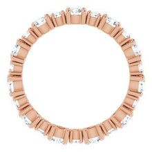 Load image into Gallery viewer, 14K Rose 1 1/2CTW Diamond Eternity Band

