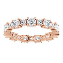 Load image into Gallery viewer, 14K Rose 1 1/2CTW Diamond Eternity Band
