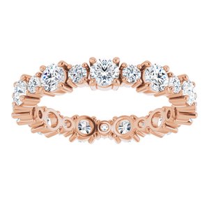 14K Rose 1 1/2CTW Diamond Eternity Band