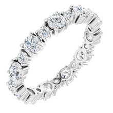 Load image into Gallery viewer, 14K White 1 1/2 CTW Diamond Eternity Band
