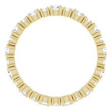 Load image into Gallery viewer, 14K Yellow 1 CTW Diamond Eternity Band
