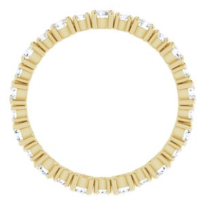 14K Yellow 1 CTW Diamond Eternity Band