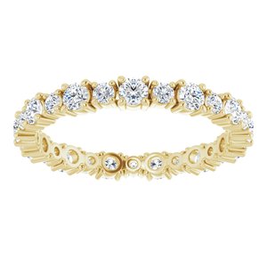 14K Yellow 1 CTW Diamond Eternity Band