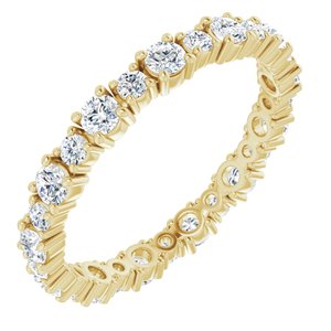 14K Yellow 1 CTW Diamond Eternity Band