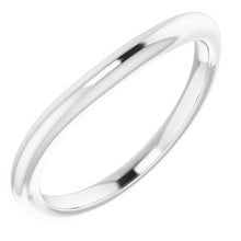 Charger l'image dans la galerie, Sterling Silver Band for 10 mm Cushion Ring
